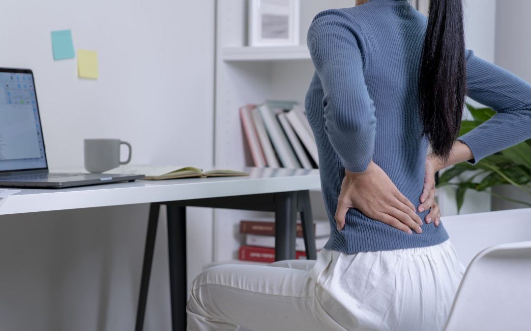 Woman with back pain