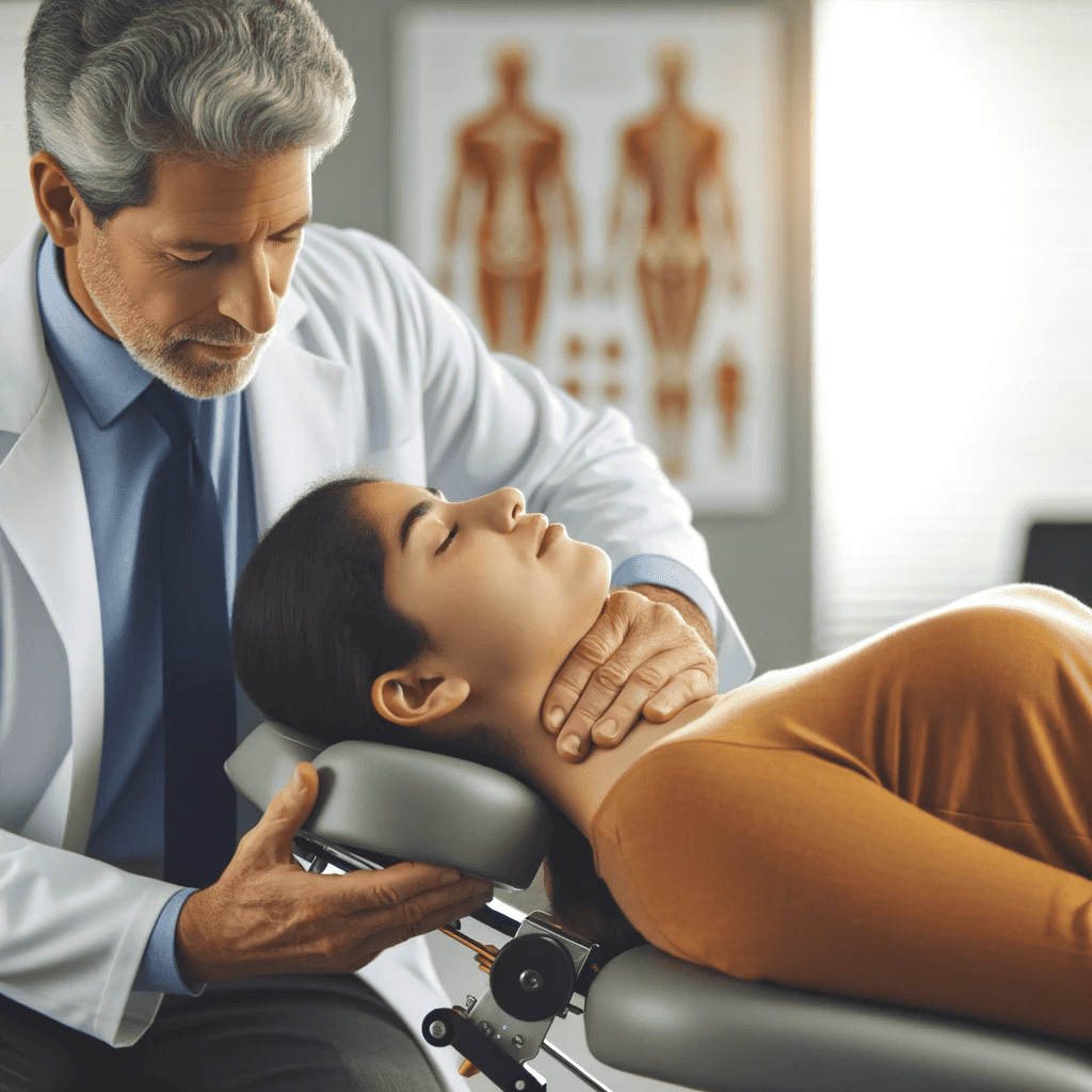 Chiropractor Treating a Patient after Accident